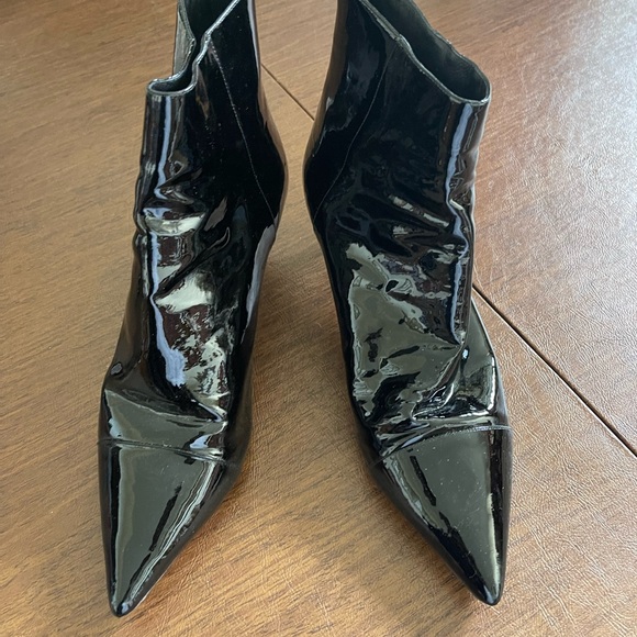 Balmain designer black bootie patent leather, excellent condition - Picture 2 of 8
